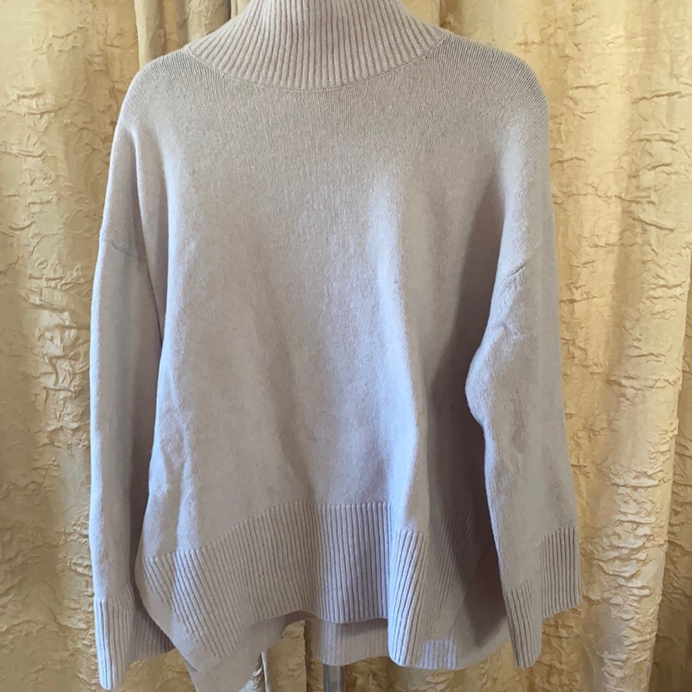 Knit loose neck sweater